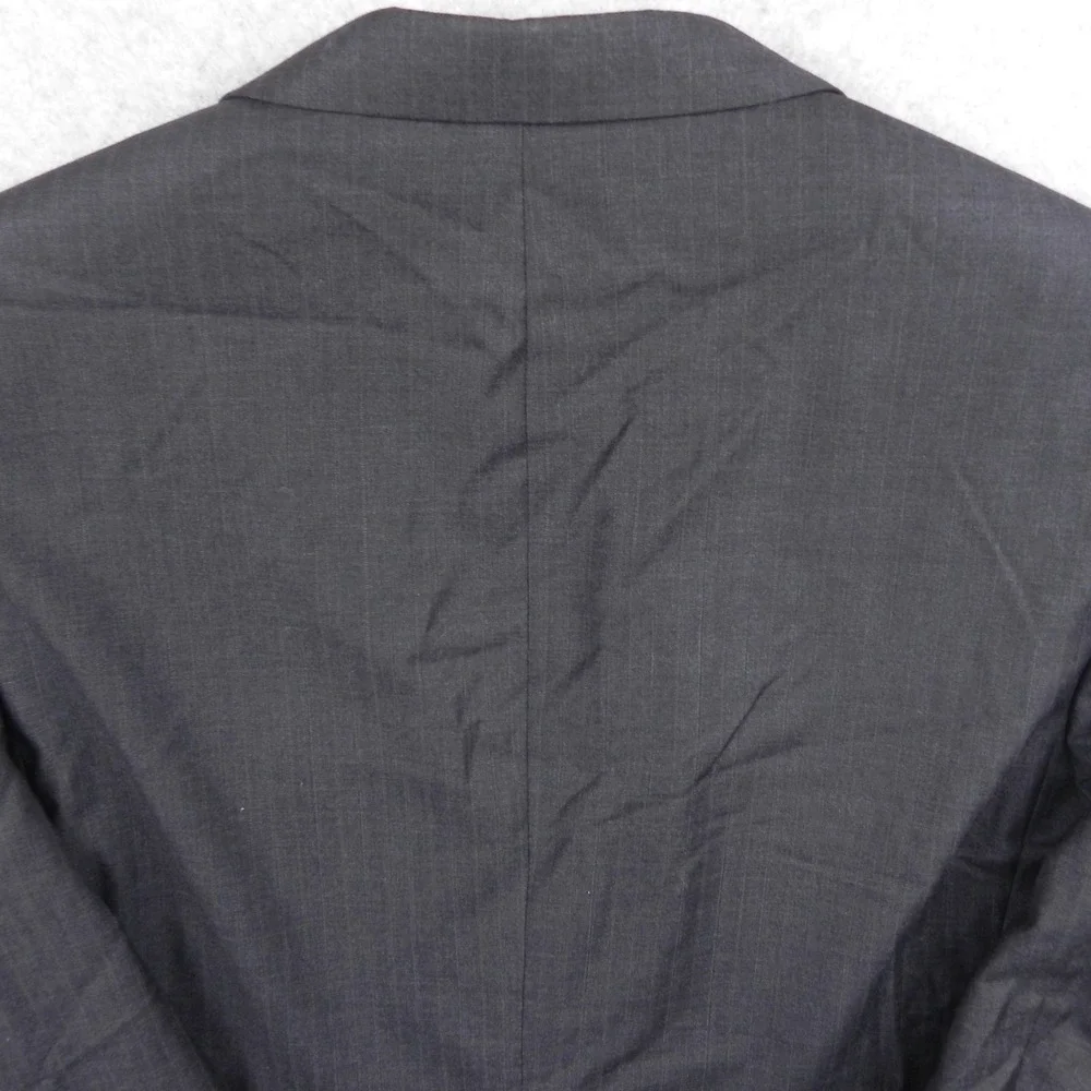 Jos A Bank Blazer Mens 43R Signature Wool 2-Button Suit Jacket Coat Gray Striped